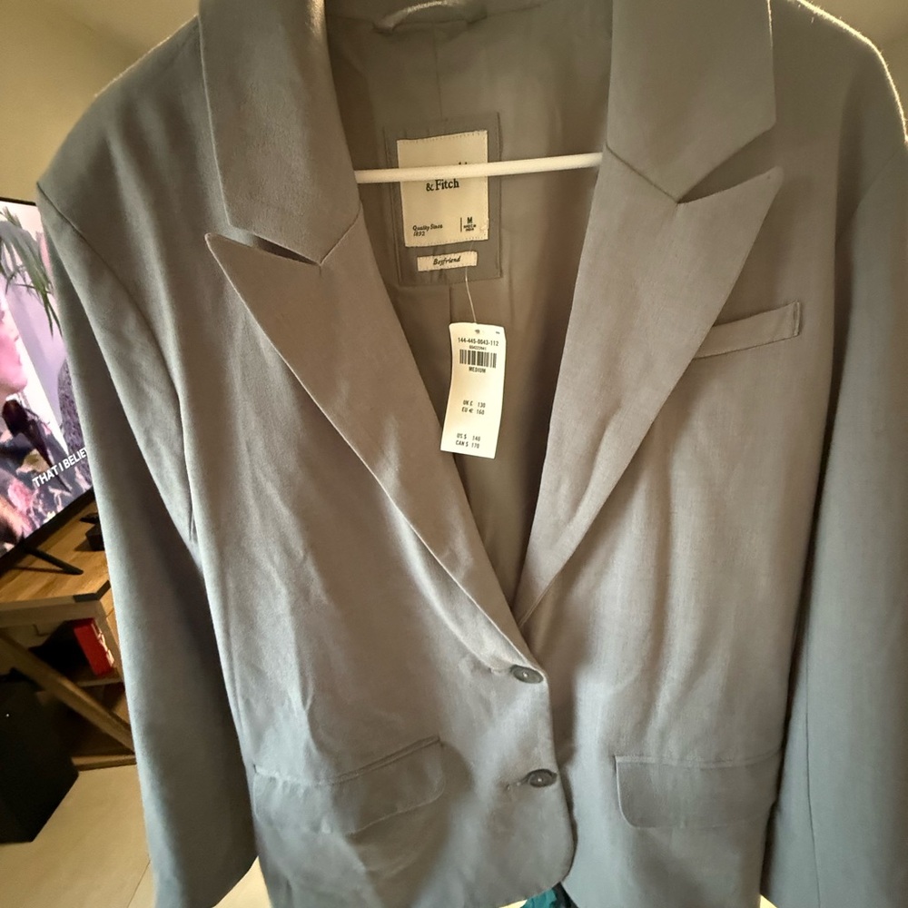 Abercrombie & Fitch Gray Blazer